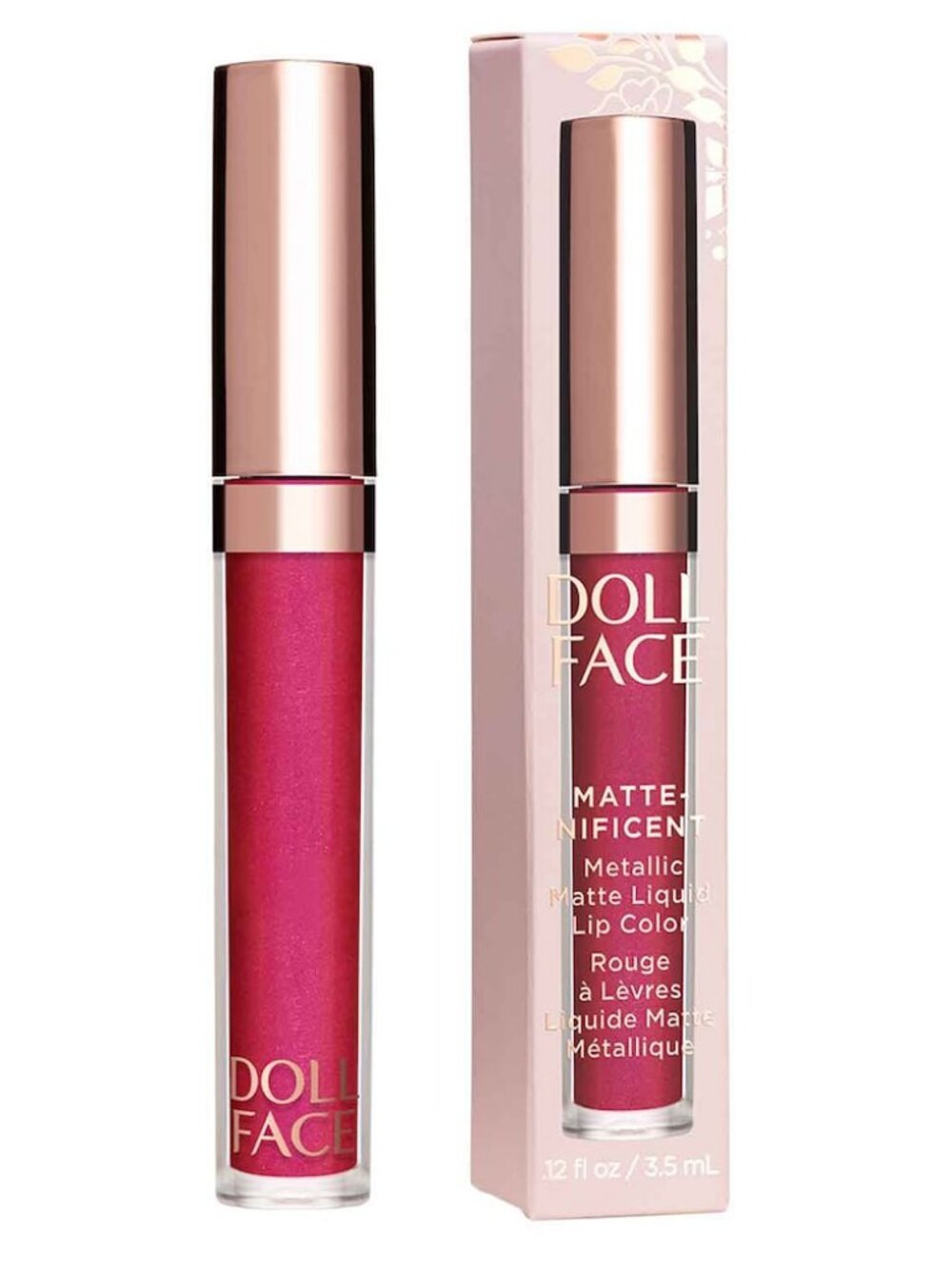 Doll Face  Matte-nificent Metallic Liquid Lip Color Mercury  0.12 Ounce